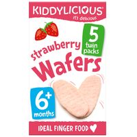 Kiddylicious MINI WAFERS - STRAWBERRY - 6M+